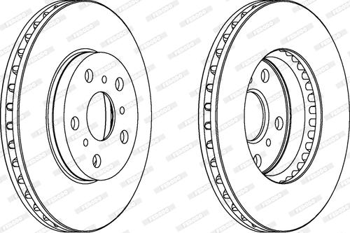 Ferodo DDF466 - Brake Disc autospares.lv