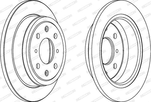 Ferodo DDF468C - Brake Disc autospares.lv