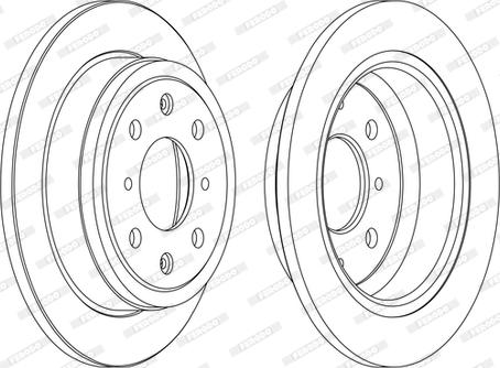 Ferodo DDF468C - Brake Disc autospares.lv