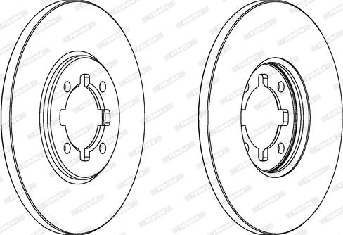 Ferodo DDF404 - Brake Disc autospares.lv