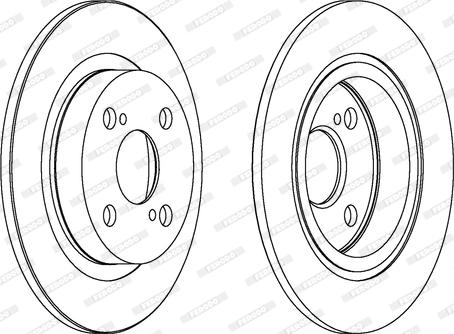 Ferodo DDF401 - Brake Disc autospares.lv