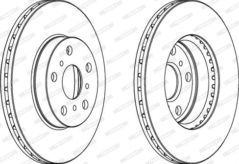 Ferodo DDF403 - Brake Disc autospares.lv