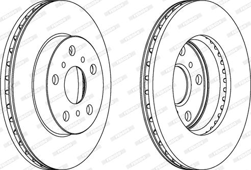 Ferodo DDF402 - Brake Disc autospares.lv