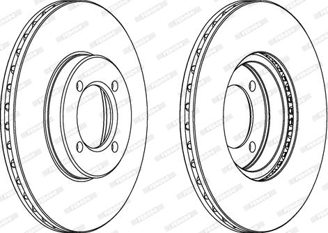 Ferodo DDF414 - Brake Disc autospares.lv