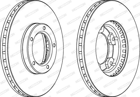 Ferodo DDF416 - Brake Disc autospares.lv