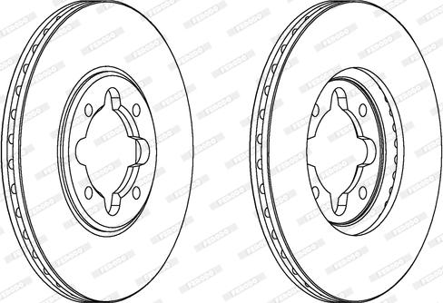 Ferodo DDF410 - Brake Disc autospares.lv