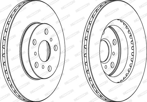 Ferodo DDF411 - Brake Disc autospares.lv