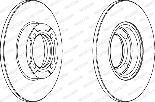 Ferodo DDF418 - Brake Disc autospares.lv