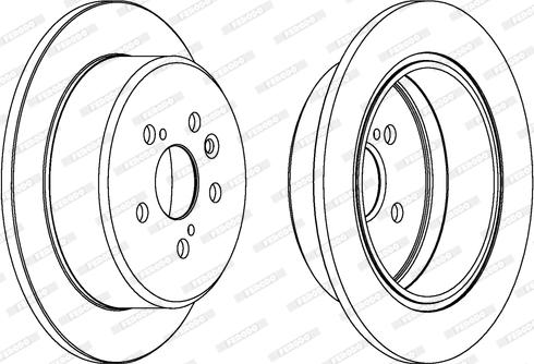 Ferodo DDF486 - Brake Disc autospares.lv