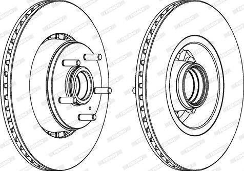 Ferodo DDF434 - Brake Disc autospares.lv