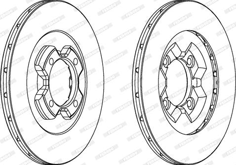 Ferodo DDF430 - Brake Disc autospares.lv