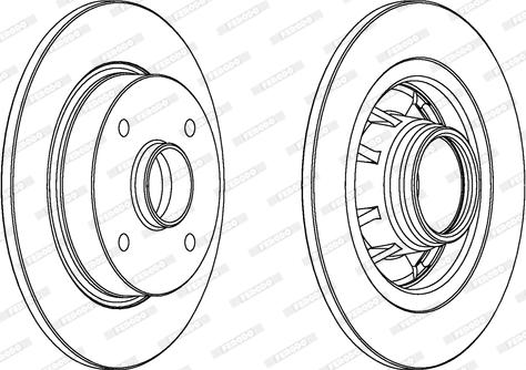 Ferodo DDF433 - Brake Disc autospares.lv