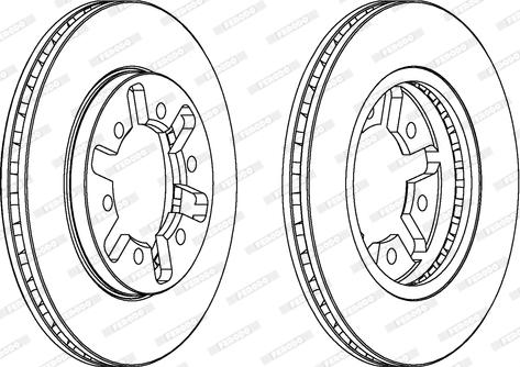 Ferodo DDF421 - Brake Disc autospares.lv