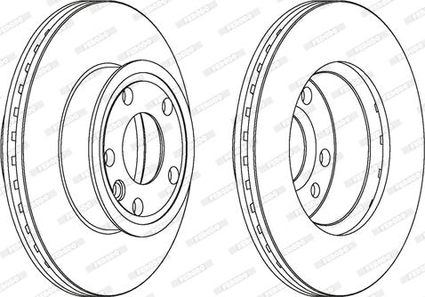 Ferodo DDF427C - Brake Disc autospares.lv