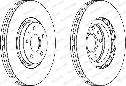 Ferodo DDF474 - Brake Disc autospares.lv