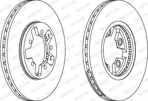 Ferodo DDF470 - Brake Disc autospares.lv