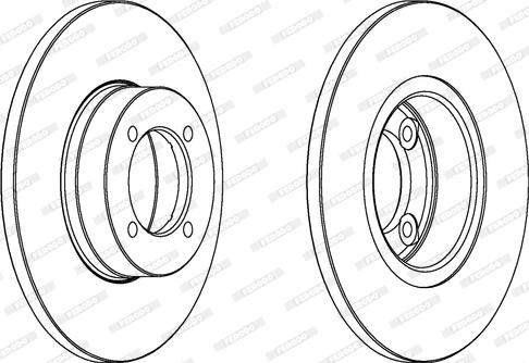 Ferodo DDF541 - Brake Disc autospares.lv