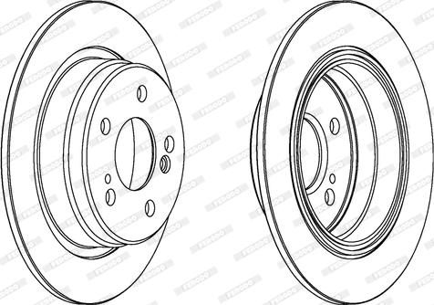 Ferodo DDF548 - Brake Disc autospares.lv