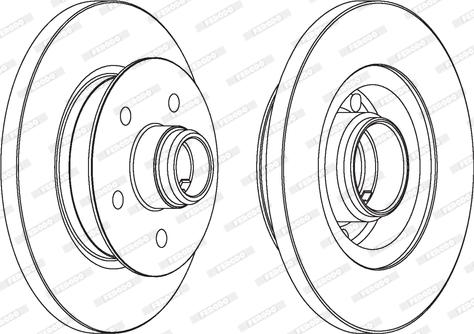 Ferodo DDF542 - Brake Disc autospares.lv