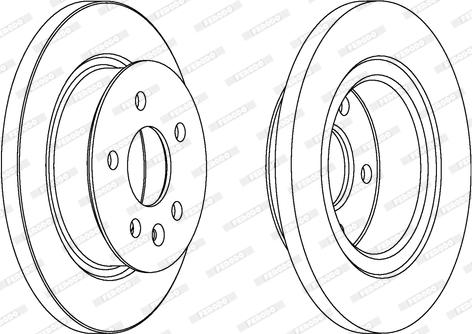 Ferodo DDF547 - Brake Disc autospares.lv