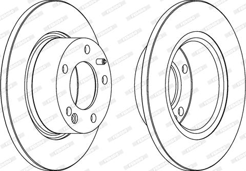 Ferodo DDF554 - Brake Disc autospares.lv