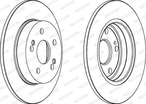 Ferodo DDF555 - Brake Disc autospares.lv