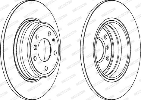 Ferodo DDF553 - Brake Disc autospares.lv