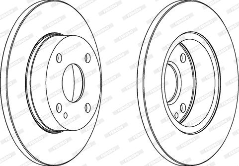 Ferodo DDF564 - Brake Disc autospares.lv