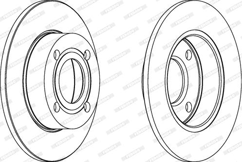 Ferodo DDF563 - Brake Disc autospares.lv