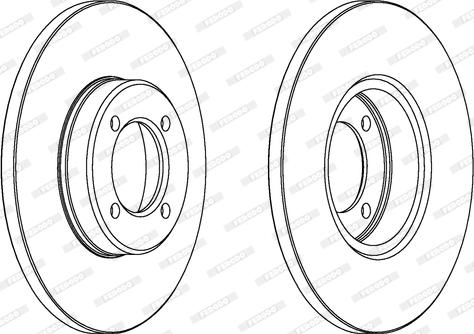 Ferodo DDF567 - Brake Disc autospares.lv