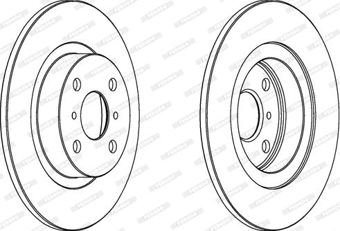 Ferodo DDF504 - Brake Disc autospares.lv