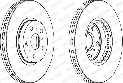 Ferodo DDF502 - Brake Disc autospares.lv