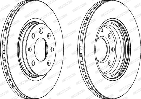 Ferodo DDF510 - Brake Disc autospares.lv