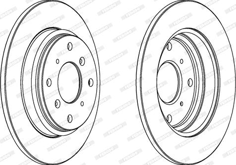 Ferodo DDF512 - Brake Disc autospares.lv