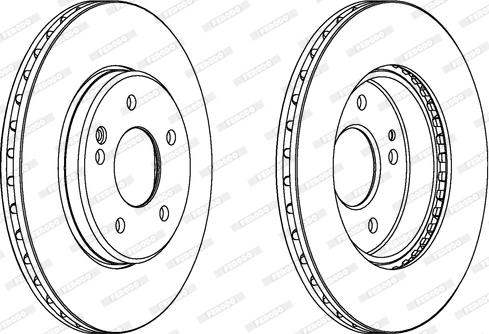 Ferodo DDF588 - Brake Disc autospares.lv