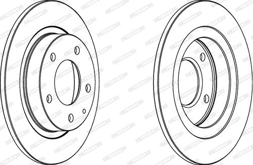 Ferodo DDF524C - Brake Disc autospares.lv