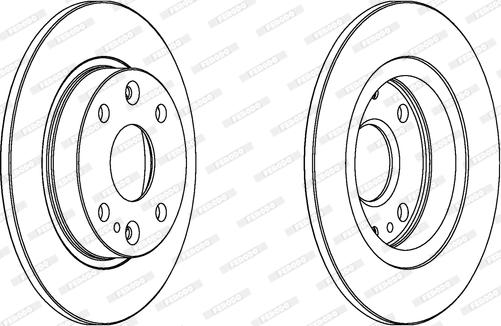 Ferodo DDF525 - Brake Disc autospares.lv