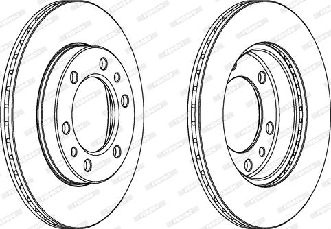 Ferodo DDF526 - Brake Disc autospares.lv