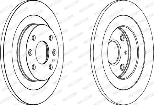 Ferodo DDF523C - Brake Disc autospares.lv