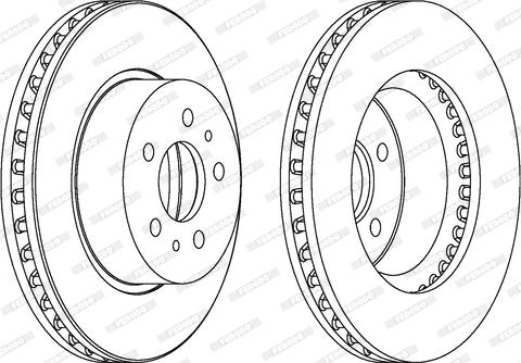 Ferodo DDF570 - Brake Disc autospares.lv