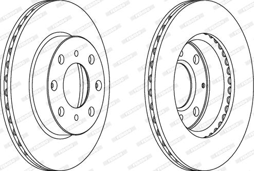 Ferodo DDF571 - Brake Disc autospares.lv