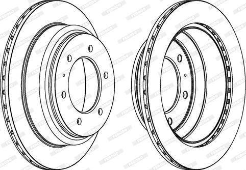 Ferodo DDF695 - Brake Disc autospares.lv