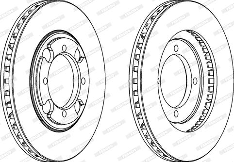 Ferodo DDF691 - Brake Disc autospares.lv