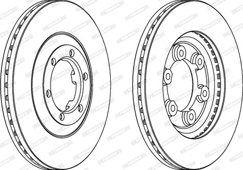 Ferodo DDF693 - Brake Disc autospares.lv