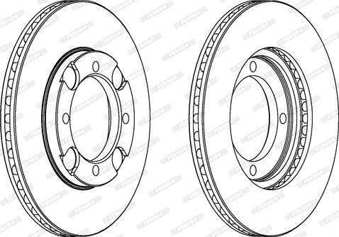 Ferodo DDF692 - Brake Disc autospares.lv