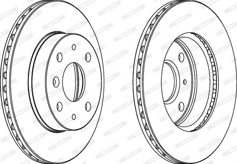 Ferodo DDF649 - Brake Disc autospares.lv