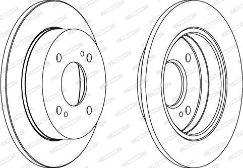 Ferodo DDF659 - Brake Disc autospares.lv