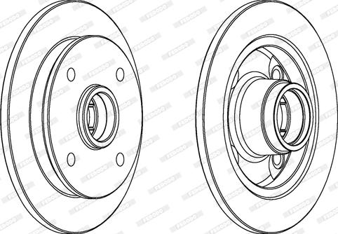 Ferodo DDF651 - Brake Disc autospares.lv