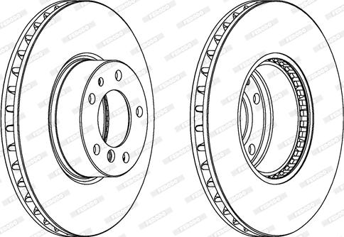 Ferodo DDF606-1 - Brake Disc autospares.lv