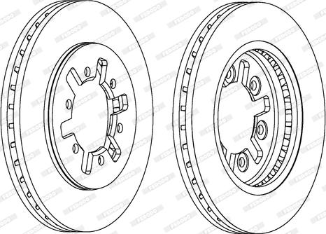 Ferodo DDF601 - Brake Disc autospares.lv